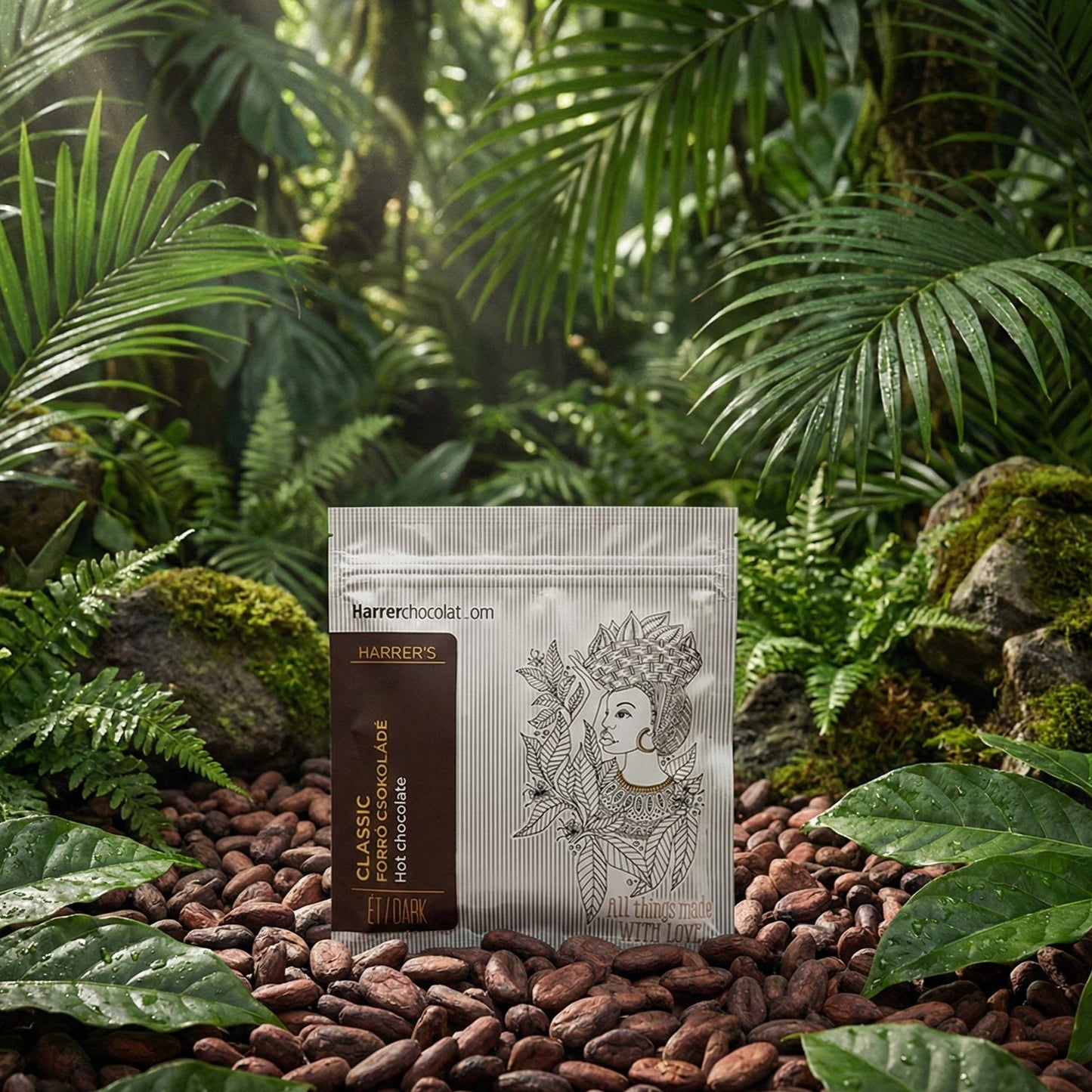 Klassisches étcsokoládé forró csoki italpor 60 gr / 2 Tage