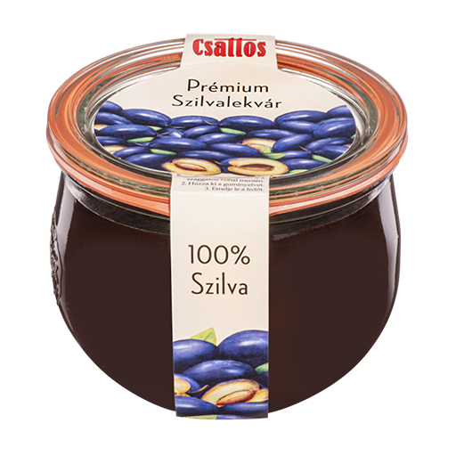 Csattos Premium Pflaumenmarmelade aus 100 % Pflaumen