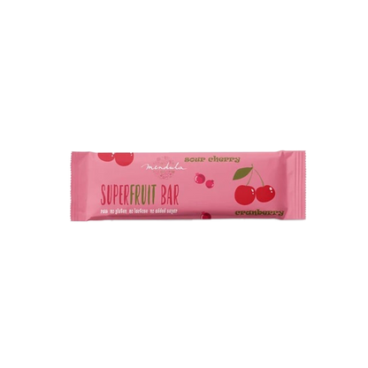 Vörösáfonyás-meggyes superfruit bar