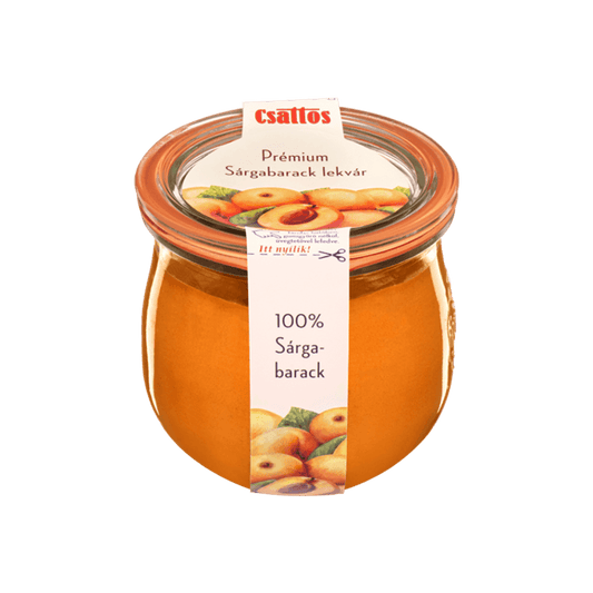 Csattos Premium Aprikosenmarmelade aus 100% Aprikosen